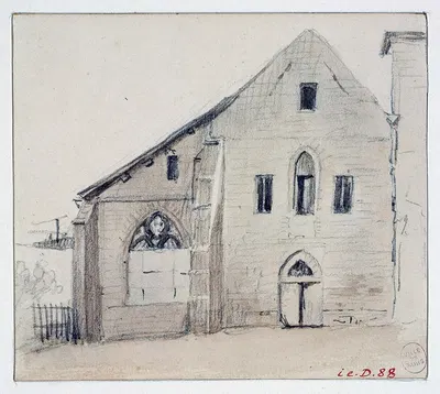 L'église Saint Jean de Latran by Огюст-Себастьен Бенар, 1854 — digital art print download