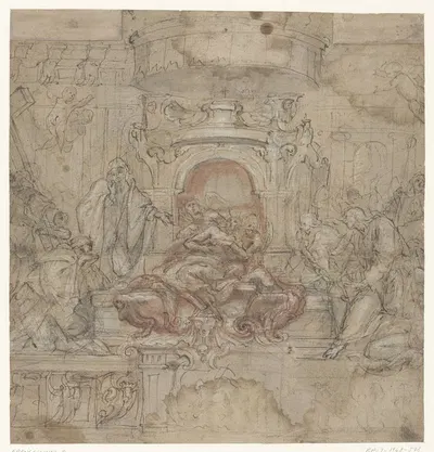 Design for an Easter altar by Baldassare Franceschini, 1645 - 1649 — digital art print download