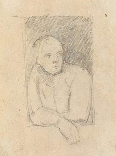 Study of a Figure Leaning out of a Window by Benjamin Robert Haydon, 1804 — digital art print download