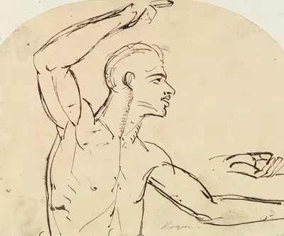 Study of a Male Nude. by Benjamin Robert Haydon — digital art print download
