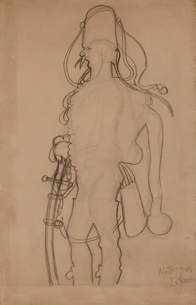 Esquisse pour une ombre de hussard by Кара́н д'Аш, 1858 - 1909 — digital art print download