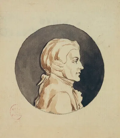 Portrait de Bordages by Клод Борне, 1778 — digital art print download