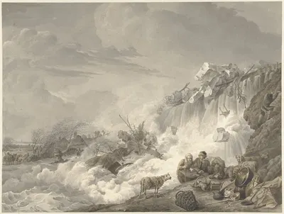 Dijkbreuk by Cornelis van Hardenbergh, 1765 - 1873 — digital art print download