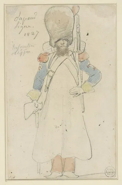 Uniformstudie by Денис Огюст Мари Раффе, 1827 — digital art print download