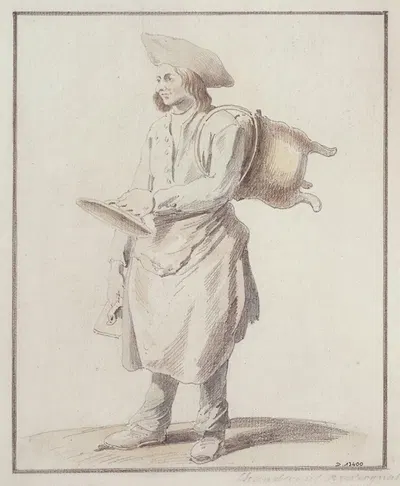 Le chaudronnier auvergnat by Эдме Бушардон, 1698 - 1762 — digital art print download
