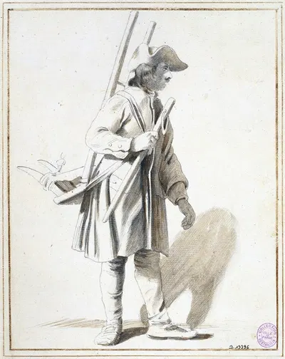 Portefaix, crocheteur by Edmé Bouchardon, 1698 - 1762 — digital art print download