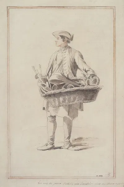 Potier, rétameur by Эдме Бушардон, 1698 - 1762 — digital art print download