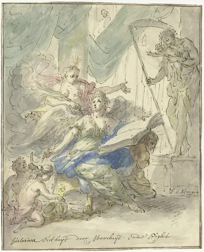 Historie door Waarheid onderricht by Элиас ван Неймеген, 1677 - 1755 — digital art print download