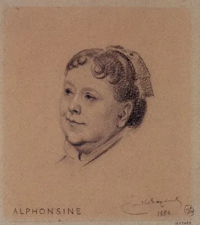 Portrait d'Alphonsine, actrice du Palais Royal. by Эмиль-Антуан Баяр, 1880 — digital art print download