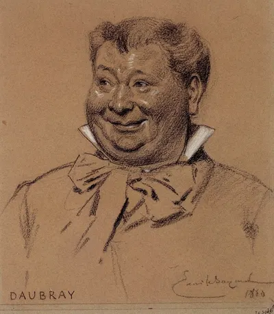 Portrait de Daubray, acteur du Palais Royal. by Эмиль-Антуан Баяр, 1880 — digital art print download