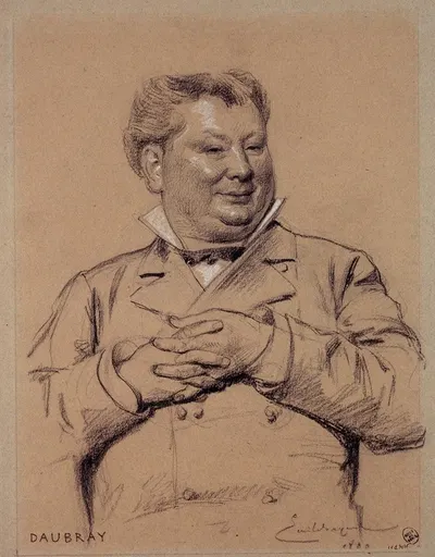 Portrait de Daubray, acteur du Palais Royal. by Эмиль-Антуан Баяр, 1880 — digital art print download