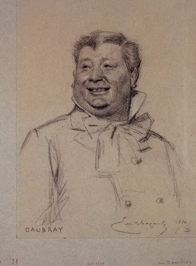 Portrait de Daubray, acteur du Palais Royal by Эмиль-Антуан Баяр, 1880 — digital art print download