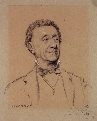 Portrait de Delannoy, acteur du Palais Royal. by Эмиль-Антуан Баяр, 1880 — digital art print download