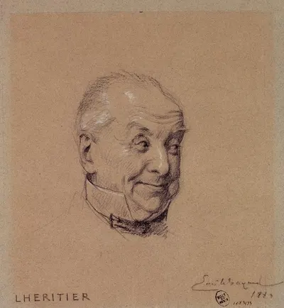 Portrait de Lhéritier, acteur du Palais Royal. by Эмиль-Антуан Баяр, 1880 — digital art print download