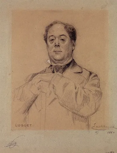 Portrait de Luguet, acteur du Palais Royal. by Эмиль-Антуан Баяр, 1880 — digital art print download