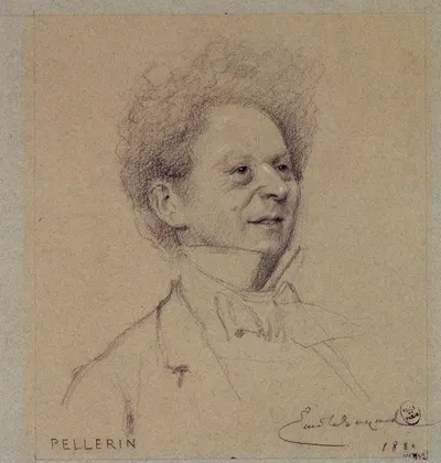 Portrait de Pellerin, acteur du Palais Royal. by Эмиль-Антуан Баяр, 1880 — digital art print download
