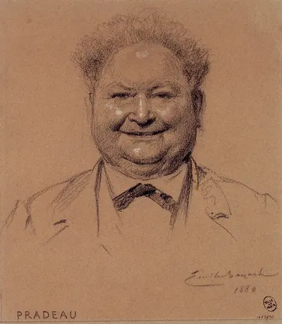 Portrait de Pradeau, acteur du Palais Royal. by Эмиль-Антуан Баяр, 1880 — digital art print download