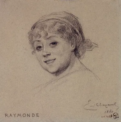 Portrait de Raymonde, actrice du Palais Royal. by Эмиль-Антуан Баяр, 1880 — digital art print download