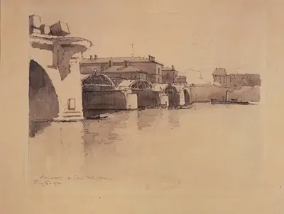 Démolition du pont Notre-Dame by Eugène Béjot, 1867 - 1931 — digital art print download