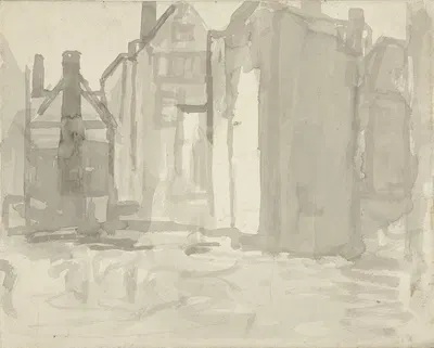 Bouwput Sint Agnietenstraat te Amsterdam by Джордж Хендрик Бреййтнер, 1903 — digital art print download