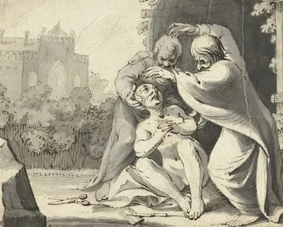 Suzanna en de ouderlingen by Жерар тер Борх, 1617 - 1619 — digital art print download