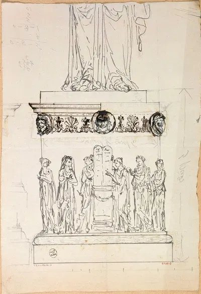 Piédestal avec la Table des Droits de l'Homme by Guillaume Boichot, 1735 - 1815 — digital art print download