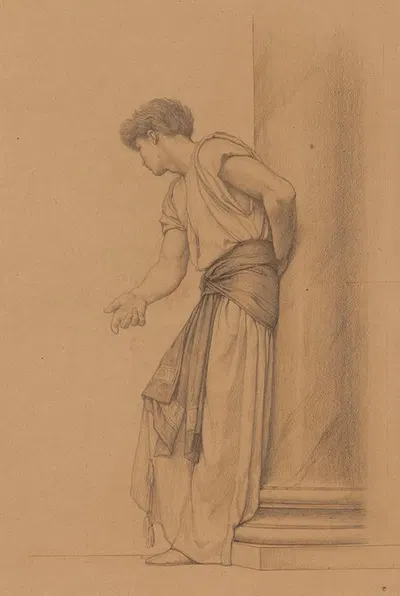 Jeune homme debout by Гюстав Буланже — digital art print download