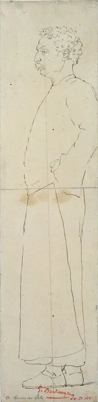 Portrait d'Alexandre Dumas fils en pied by Гюстав Буланже, 1801-1900 — digital art print download
