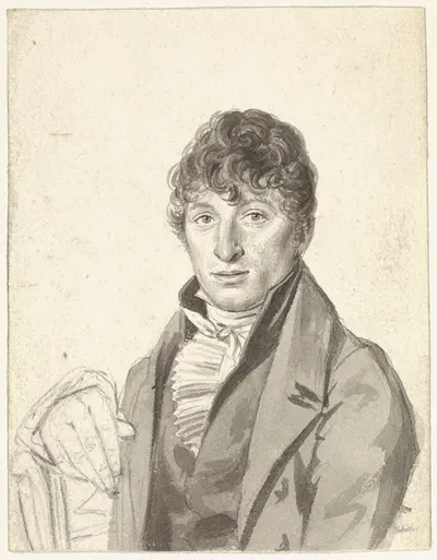 Portret van Pieter Martinus Gregoor by Hendrik Willem Caspari — digital art print download