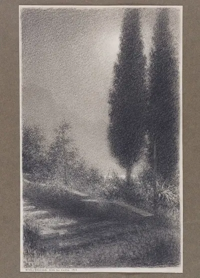 Rive du lac Garde by Генри Брокман, 1929 — digital art print download
