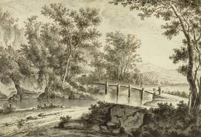 Le Pont de bois by Jan Both, 1640 - 1650 — digital art print download