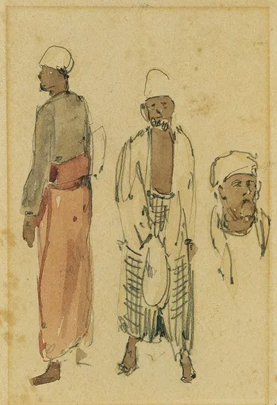 Muslime auf Ceylon by Иосиф Селлени, 1858 — digital art print download