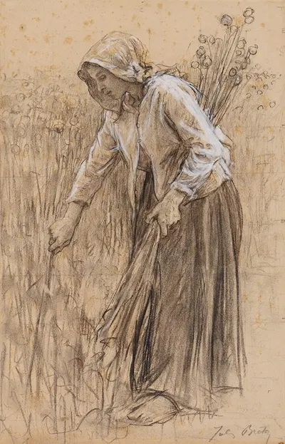 Ramasseuse d'œillettes by Жюль Брета — digital art print download