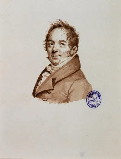 Portrait du sculpteur Bosio by Жюльен Леопольд Бойи, 1821 — digital art print download