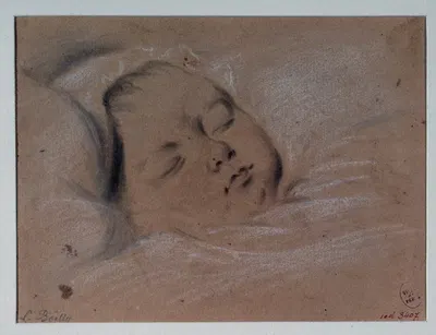 Tête d'enfant endormi by Жюльен Леопольд Бойи, 1761-1845 — digital art print download