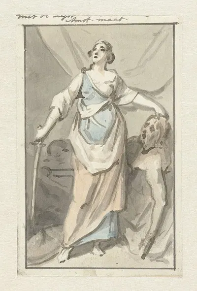 Judith met het hoofd van Holofernes by Юриан Андриессен, 1752 - 1819 — digital art print download