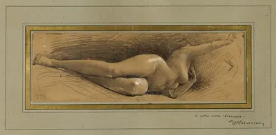 Etude pour L'Idéal à l'Hôtel de Ville de Paris by Léon Bonnat — digital art print download