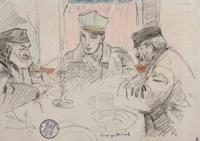 Na kwaterze by Леопольд Готлиб, 1915 — digital art print download