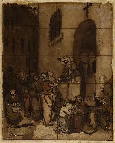 La Charité by Луи Боннье, 1851 — digital art print download