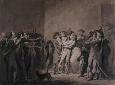 L'arrestation du chanteur Garat ou rixe entre muscadins et sectionnaires by Луи-Леопольд Бойи, 1761 - 1845 — digital art…