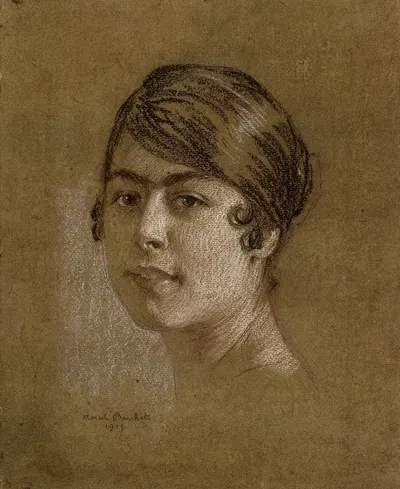 Tête de jeune femme by Марсель Баше, 1915 — digital art print download