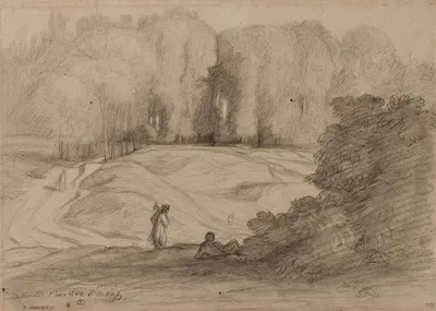 Clairière dans les bois à Belleville by Никола Луи Кабат, 1844 — digital art print download