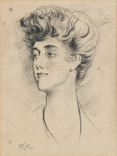 Portrait of Constance Herbert, second Marchioness of Ripon by Поль Сезар Элью — digital art print download