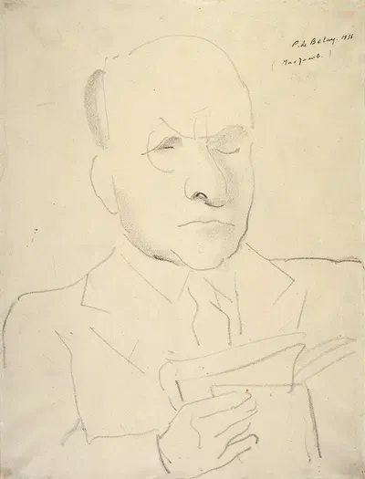 Portrait de Max Jacob by Пьер де Беле, 1936 — digital art print download