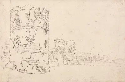 Flint Castle by Томас Гиртин — digital art print download