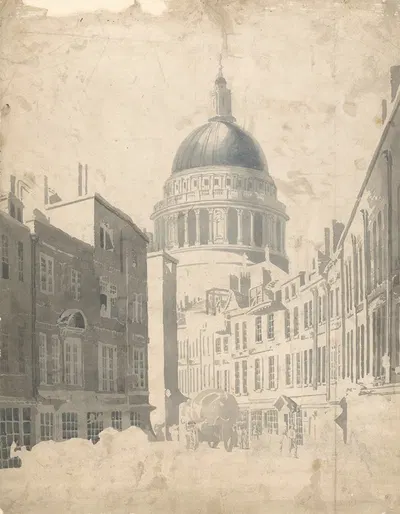 St. Paul's Cathedral, from St. Martin's-le-Grand, London by Томас Гиртин — digital art print download