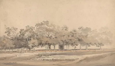 Trees in Hyde Park, London by Томас Гиртин — digital art print download