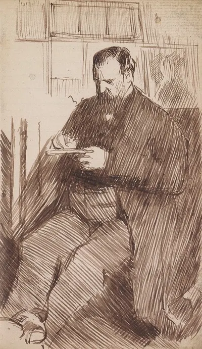 Sketchbook Drawing by Чарльз Самуэль Кин — digital art print download