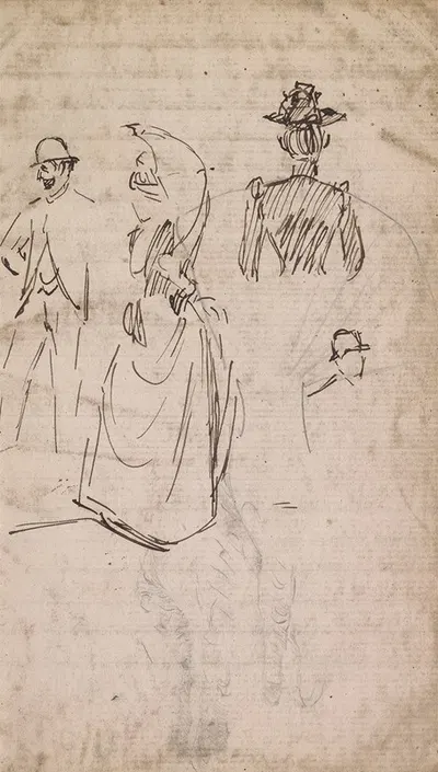 Sketchbook Drawing by Charles Samuel Keene — digital art print download