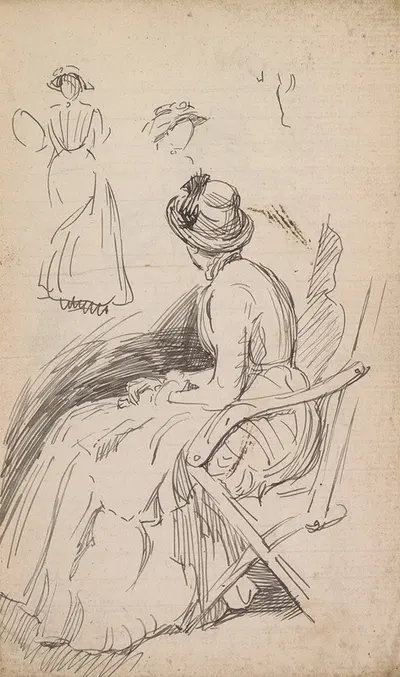 Sketchbook Drawing by Charles Samuel Keene — digital art print download